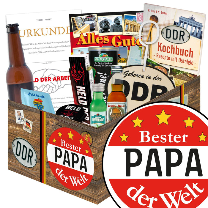 Bester Papa der Welt - Geschenkset Ostpaket "Männer Box" - Ossiladen I Ostprodukte Versand