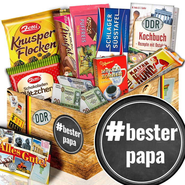 #Bester Papa - Geschenkset Ostpaket "Schokoladenbox M" - Ossiladen I Ostprodukte Versand
