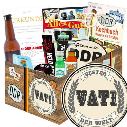 Bester Vati der Welt - Geschenkset Ostpaket "Männer Box" - Ossiladen I Ostprodukte Versand
