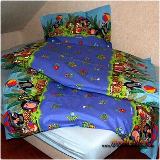 Bettwäsche Maulwurf - blau - 140x200