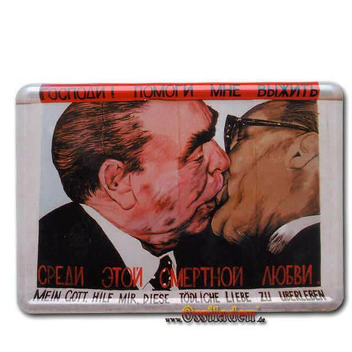 Blechpostkarte - Bruderkuss