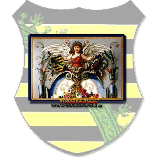 Blechpostkarte - Sachsen