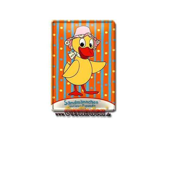 Blechpostkarte Sandmännchen - Schnatterinchen