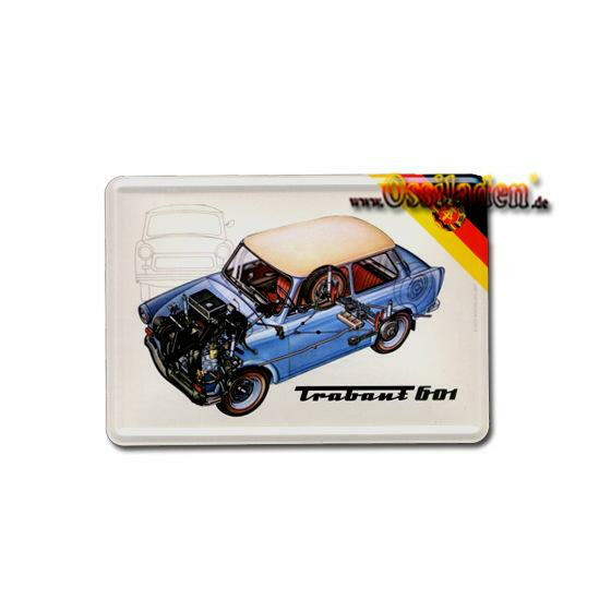 Blechpostkarte - Trabant 601