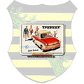 Blechpostkarte - Trabant Gute Fahrt