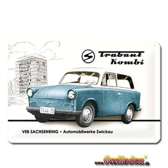 Blechschild - Trabant Kombi