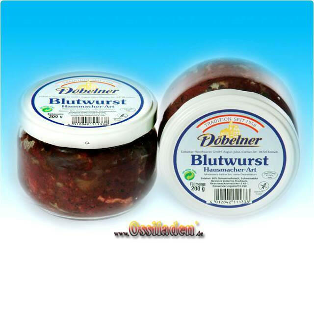 Blutwurst Hausmacher Art (Döbelner) - Ossiladen I Ostprodukte Versand