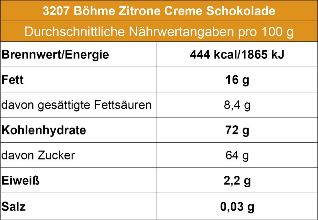 Böhme Zitrone Creme Schokolade - Ossiladen I Ostprodukte Versand