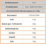 Born - Brätel Senf 200ml - Ossiladen I Ostprodukte Versand