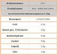 Born - Brätel Senf 200ml - Ossiladen I Ostprodukte Versand