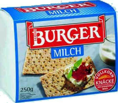 Burger Knäckebrot Milch, 250g