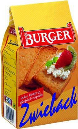 Burger Zwieback, 225g