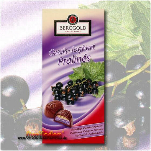 Cassis-Joghurt Pralinés (Berggold), 95g