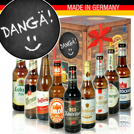 Dangä! - Geschenkbox "Ostbiere" 9er Set - Ossiladen I Ostprodukte Versand