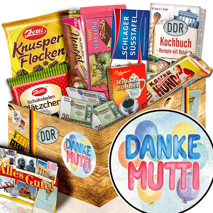 Danke Mutti - Geschenkset Ostpaket "Schokoladenbox M" - Ossiladen I Ostprodukte Versand