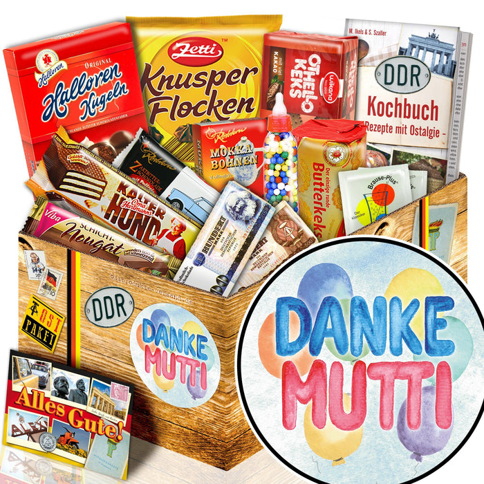 Danke Mutti - Süßigkeiten Set DDR L - Ossiladen I Ostprodukte Versand