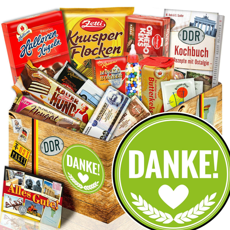 Danke - Süßigkeiten Set DDR L - Ossiladen I Ostprodukte Versand