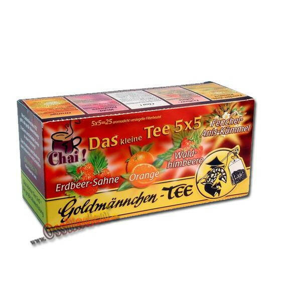 "Das kleine Tee 5x5 "Rot" (Goldmännchen)"