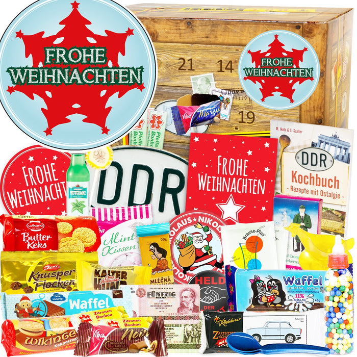 DDR Adventskalender - Frohe Weihnachten Tannenbaum - Ossiladen I Ostprodukte Versand