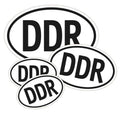 DDR Aufkleber 4er-Set