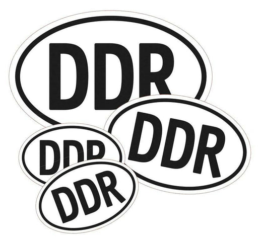 DDR Aufkleber 4er-Set