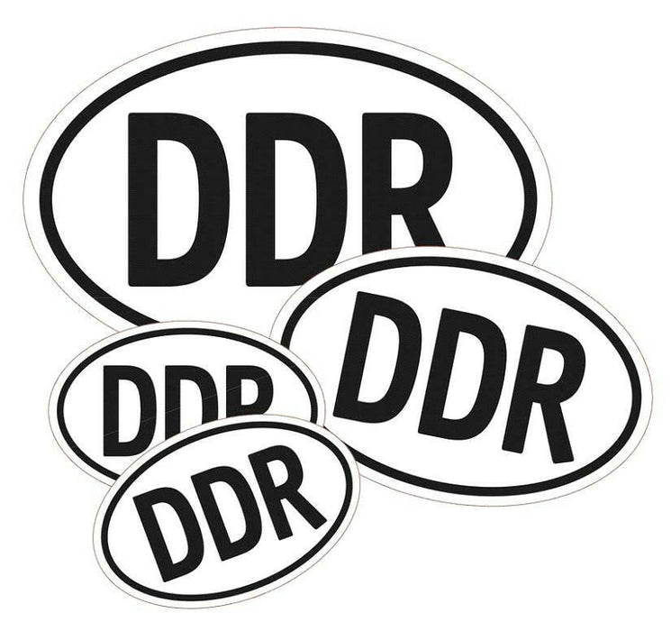 DDR Aufkleber 4er-Set