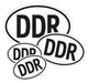 DDR Aufkleber 4er-Set