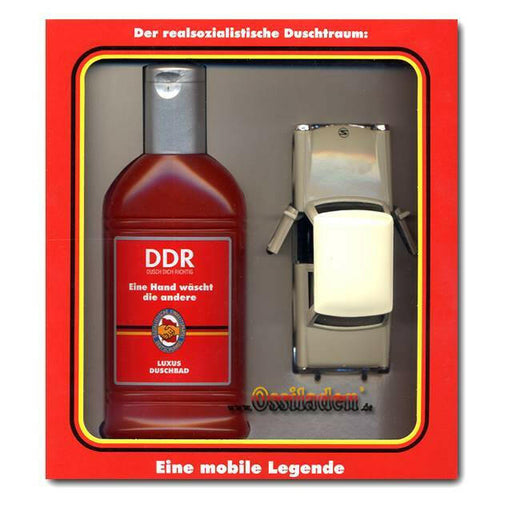 DDR eine Hand wäscht die andere - Geschenkpackung mit Trabi-Mode