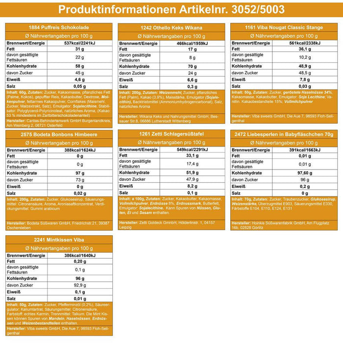DDR Süßigkeiten Set in schwarzer Geschenkbox - Ossiladen I Ostprodukte Versand