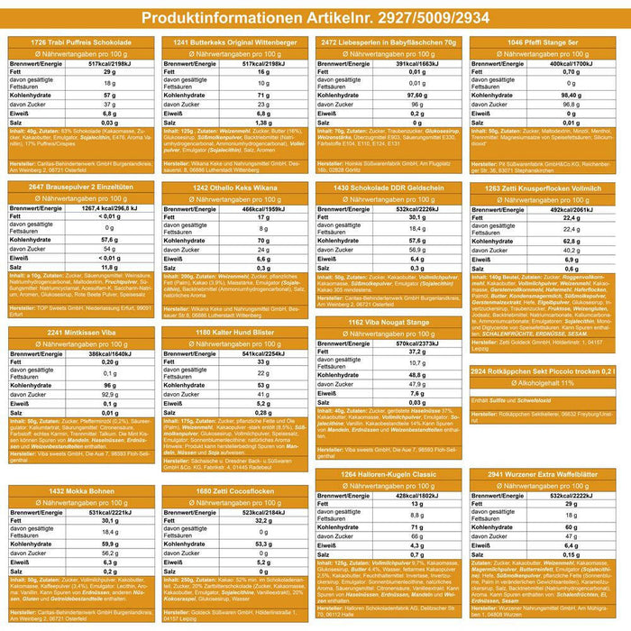 DDR Süßigkeiten XXL in schwarzer Geschenkbox - Ossiladen I Ostprodukte Versand