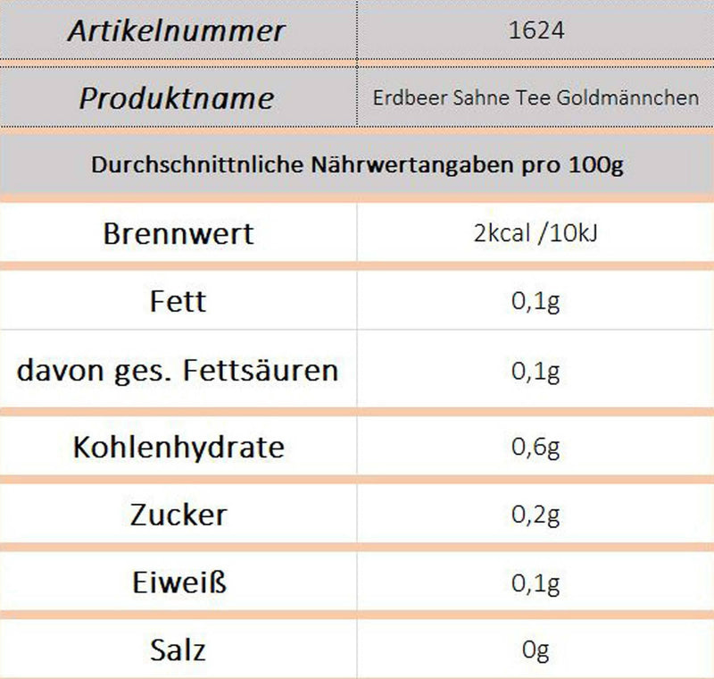 Delikate Erdbeer-Sahne-Tee (Goldmännchen) - Ossiladen I Ostprodukte Versand