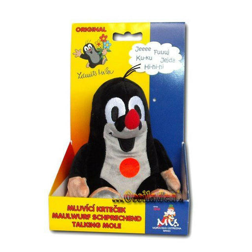 Der Kleine Maulwurf sitzend, mit Originaltönen sprechend