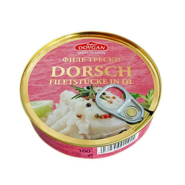 Dorschfilet in Öl 160g ( Dovgan )