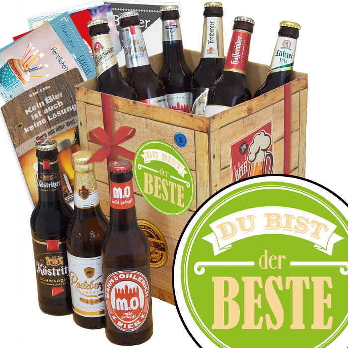 Du bist der Beste - Bier Geschenk "Ostbiere" 9er Set - Ossiladen I Ostprodukte Versand