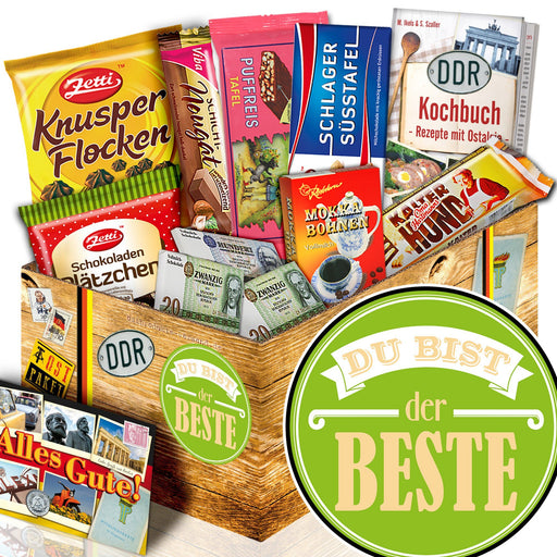 Du bist der Beste - Geschenkset Ostpaket "Schokoladenbox M" - Ossiladen I Ostprodukte Versand