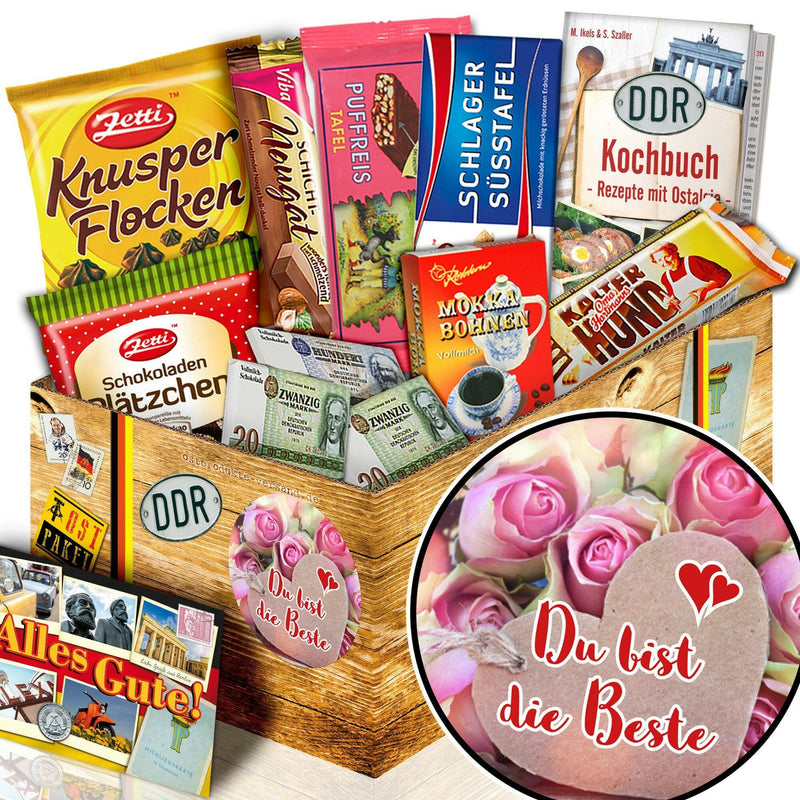 Du bist die Beste - Geschenkset Ostpaket "Schokoladenbox M" - Ossiladen I Ostprodukte Versand