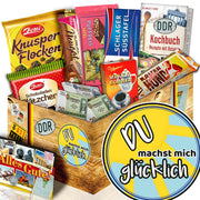 Du machst mich Glücklich - Geschenkset Ostpaket "Schokoladenbox M" - Ossiladen I Ostprodukte Versand