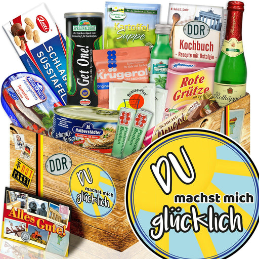 Du machst mich glücklich - Spezialitäten Set M - Ossiladen I Ostprodukte Versand