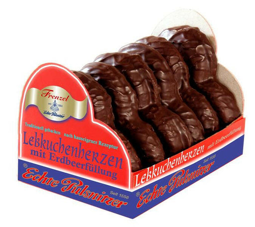 Echte Pulznitzer Lebkuchenherzen mit Erdbeerfüllung 200g