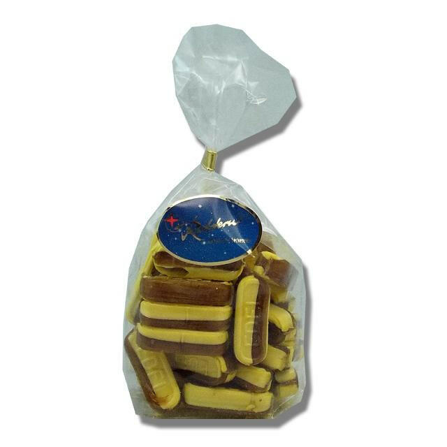 Edle gefüllte Nougat - Stäbchen ( Rotstern )
