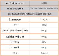 Einsiedler Fassbrause Himbeer 0.33L - Ossiladen I Ostprodukte Versand
