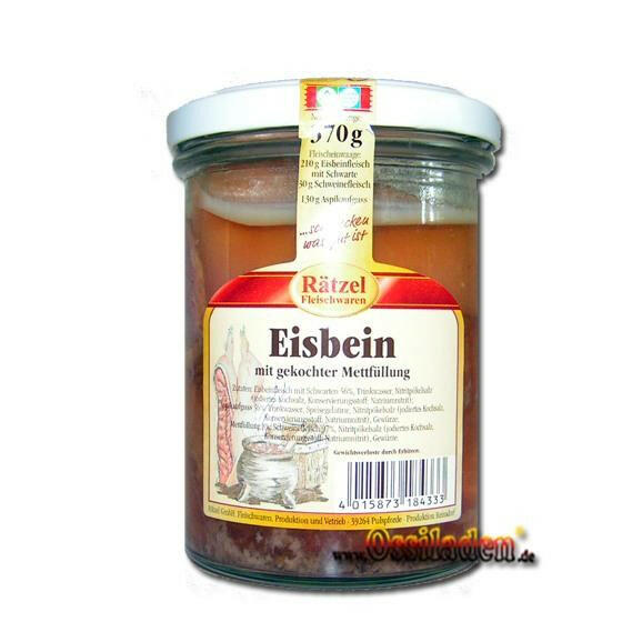 Eisbein mit Mettfüllung (Rätzel)