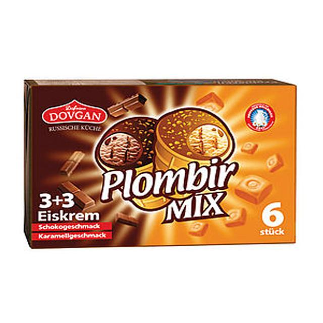 Eiskrem Plombir Mix Familienpackung 6x130ml