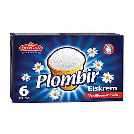 Eiskrem Plombir Vanille Familienpackung 6x130ml