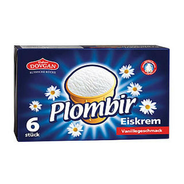 Eiskrem Plombir Vanille Familienpackung 6x130ml