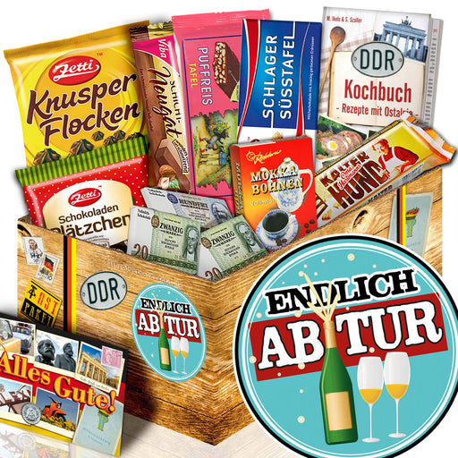 Endlich Abitur - Geschenkset Ostpaket "Schokoladenbox M" - Ossiladen I Ostprodukte Versand