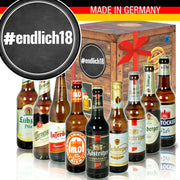#endlich18 - Geschenkbox "Ostbiere" 9er Set - Ossiladen I Ostprodukte Versand