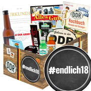 #endlich18 - Geschenkset Ostpaket "Männer Box" - Ossiladen I Ostprodukte Versand