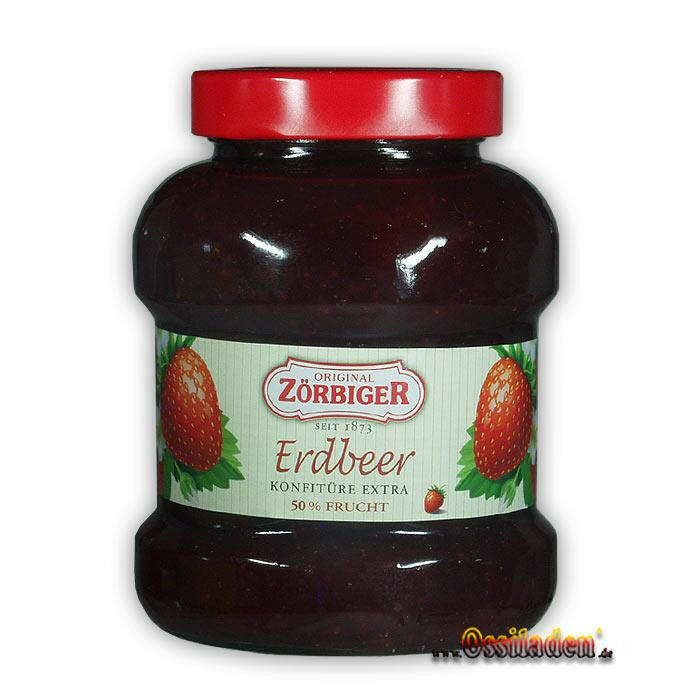 Erdbeerkonfitüre Extra - Familienglas (Zörbiger), 700g