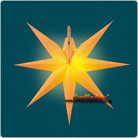 Erzgebirgischer Fensterstern - gelb - 55cm